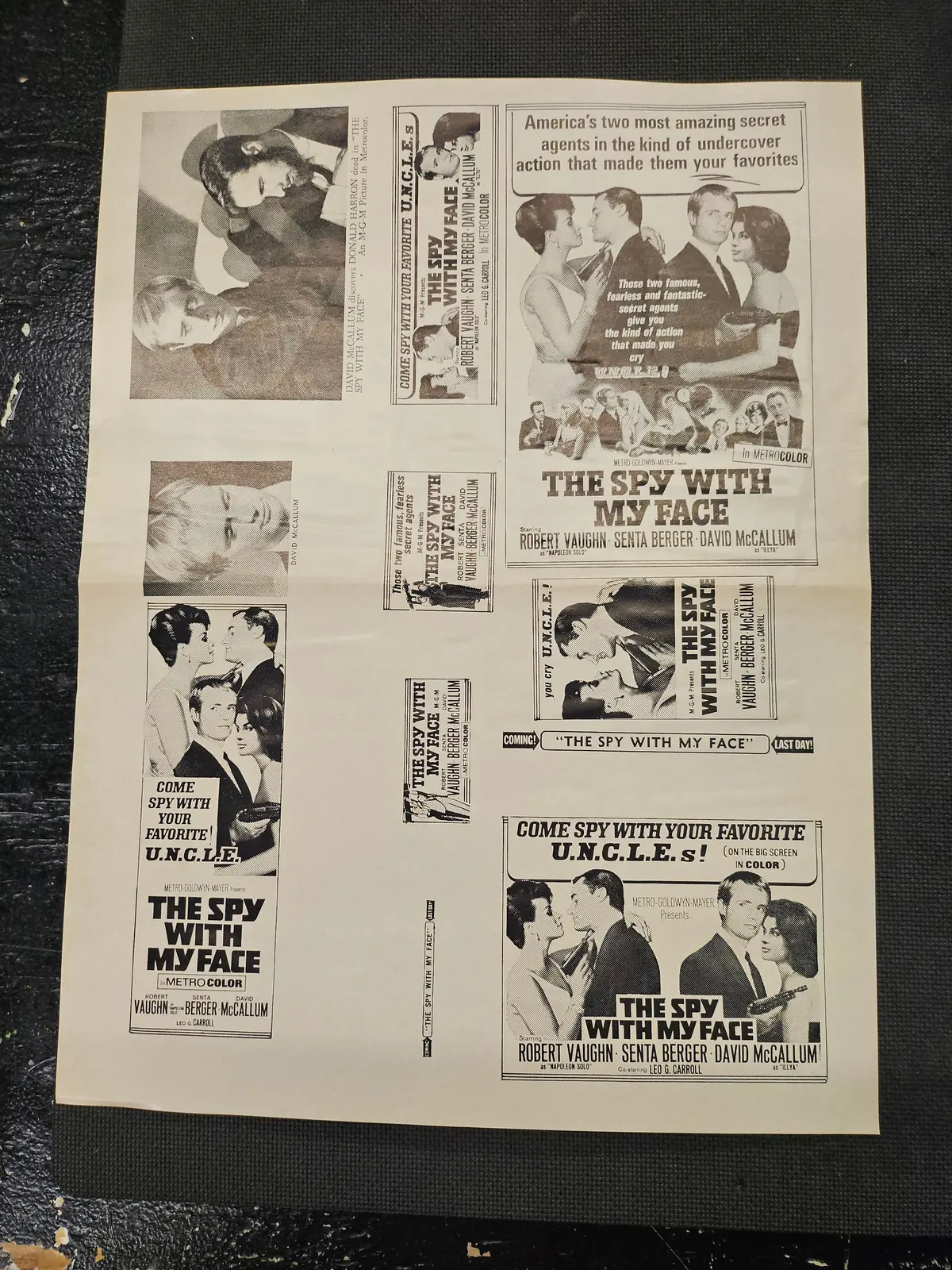 "The Spy With My Face" Original Movie Ad Clip Art Print 1