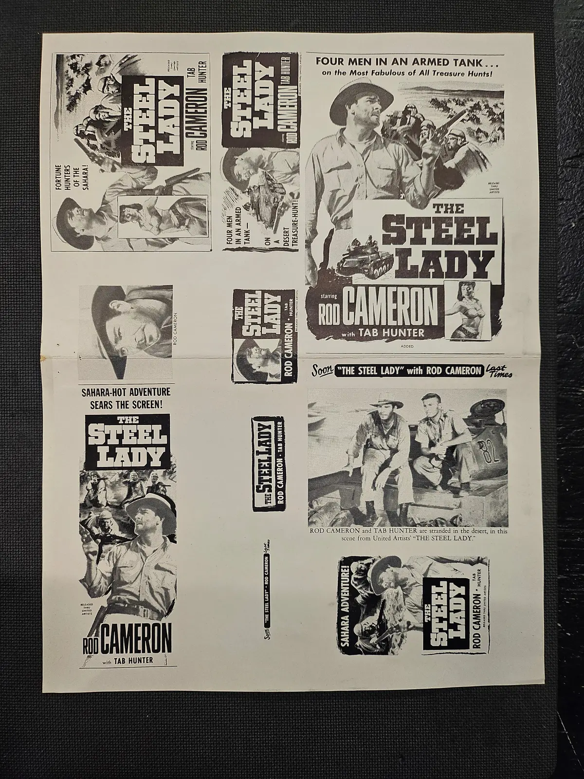 "The Steel Lady" Original Movie Ad Clip Art Print 1