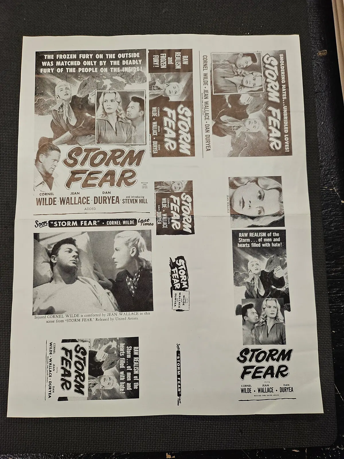 "Storm Fear" Original Movie Ad Clip Art Print 1