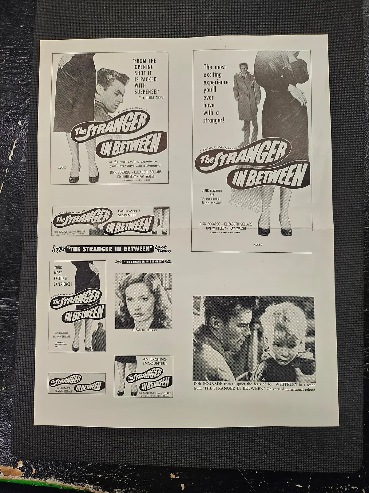 "The Stranger In Between" Original Movie Ad Clip Art Print 1