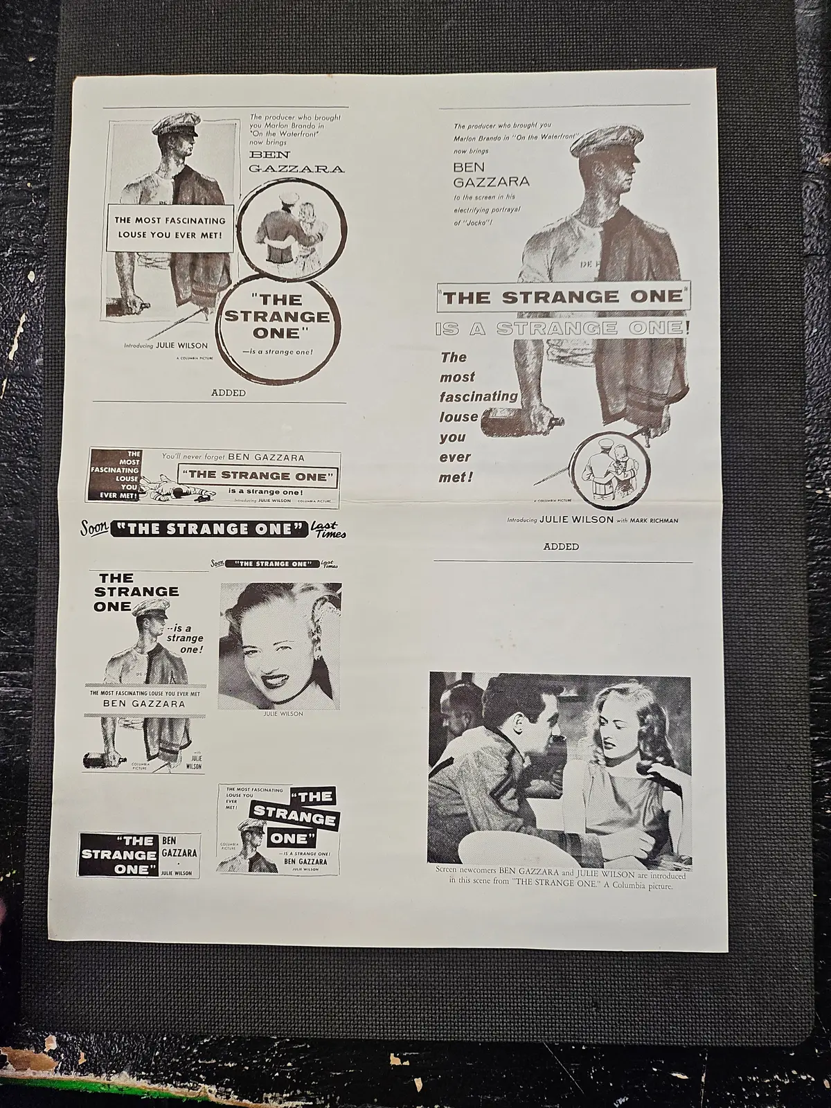 "The Strange One" Original Movie Ad Clip Art Print 1