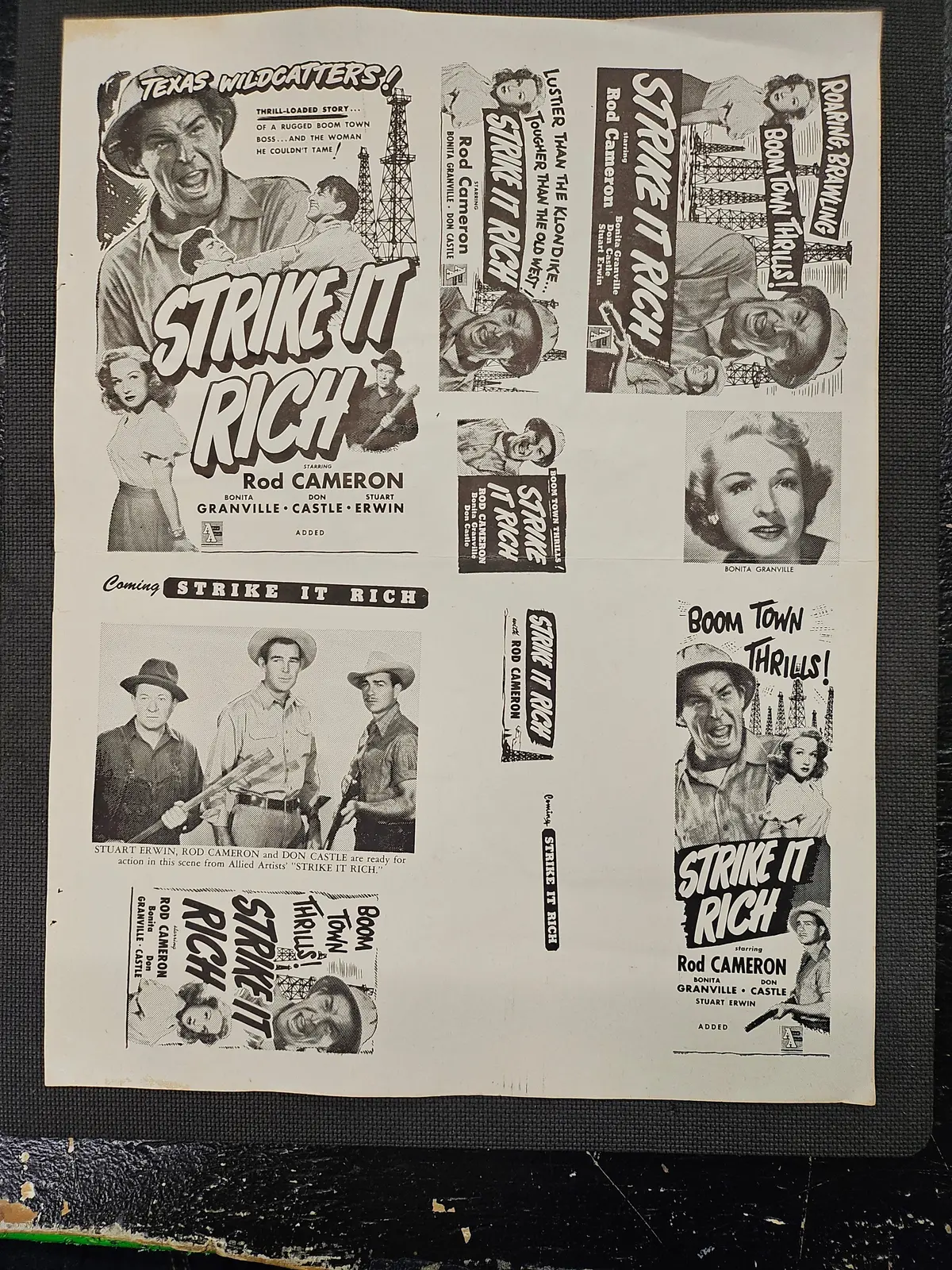 "Strike It Rich" Original Movie Ad Clip Art Print 1