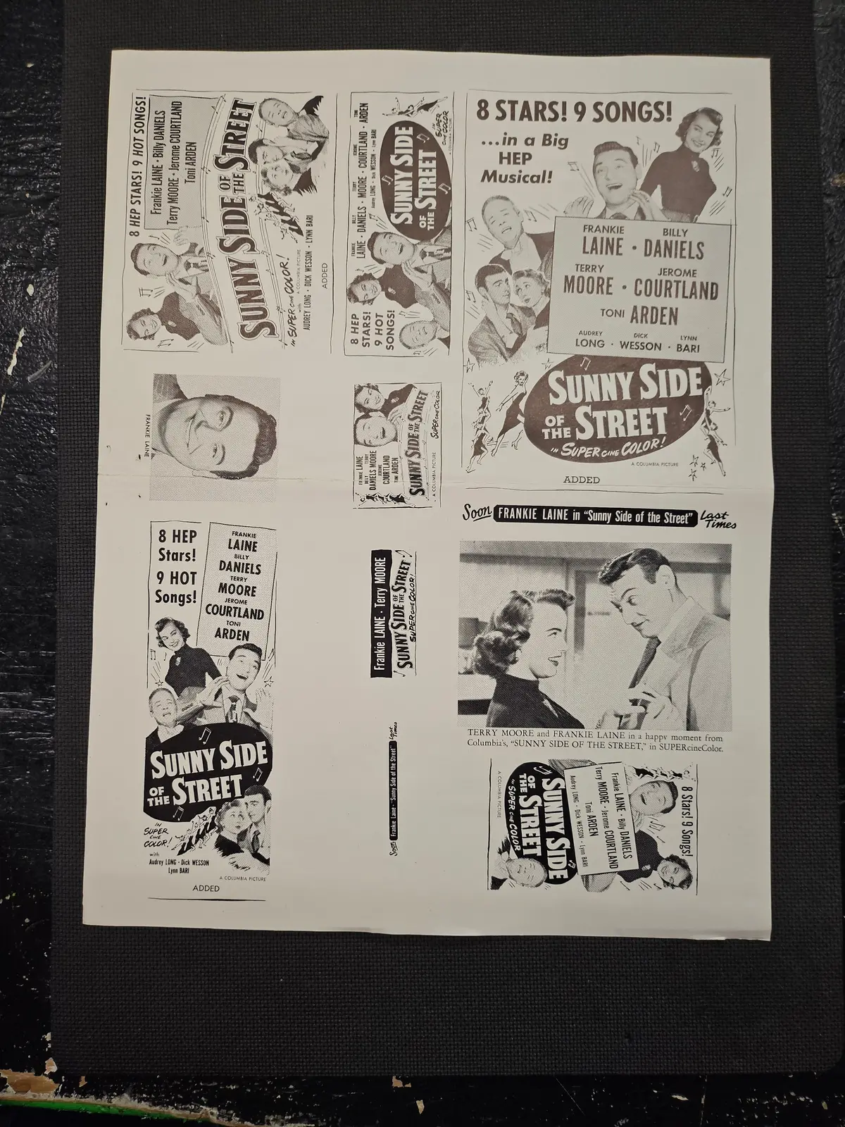 "Sunny Side Of The Street" Original Movie Ad Clip Art Print 1