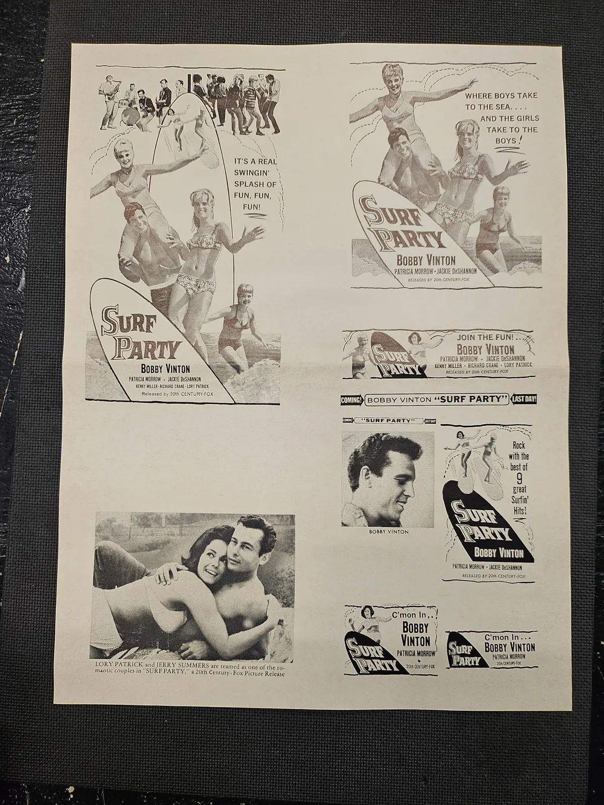 "Surf Party " Original Movie Ad Clip Art Print 1