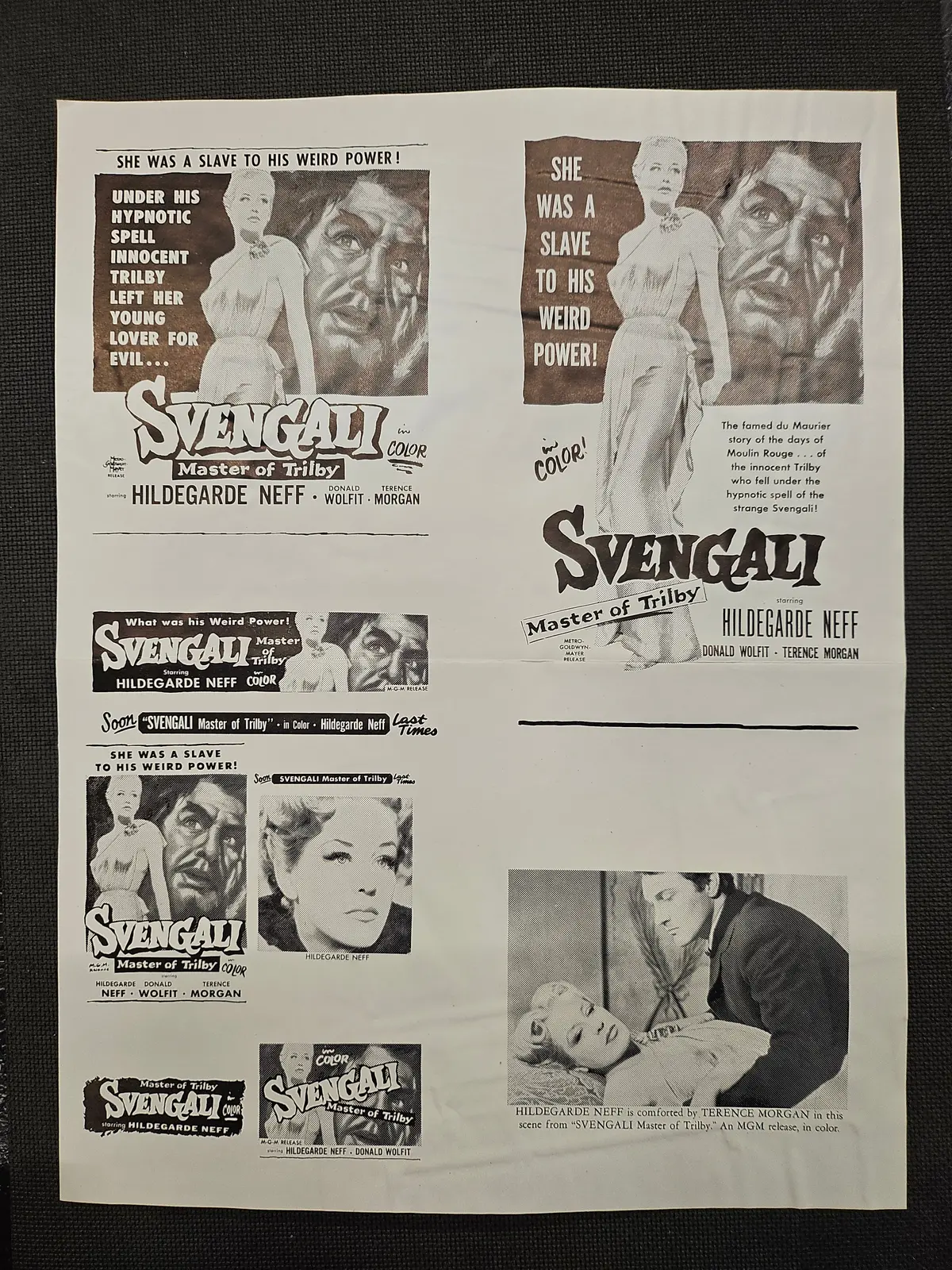 "Svengali " Original Movie Ad Clip Art Print 1
