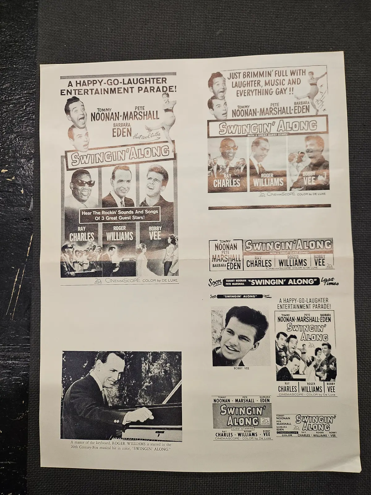 "Swingin' Along" Original Movie Ad Clip Art Print 1