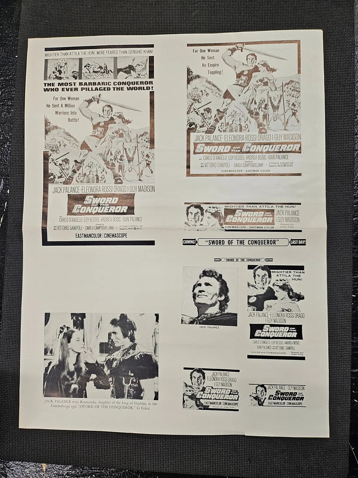 "Sword Of The Conqueror" Original Movie Ad Clip Art Print 1