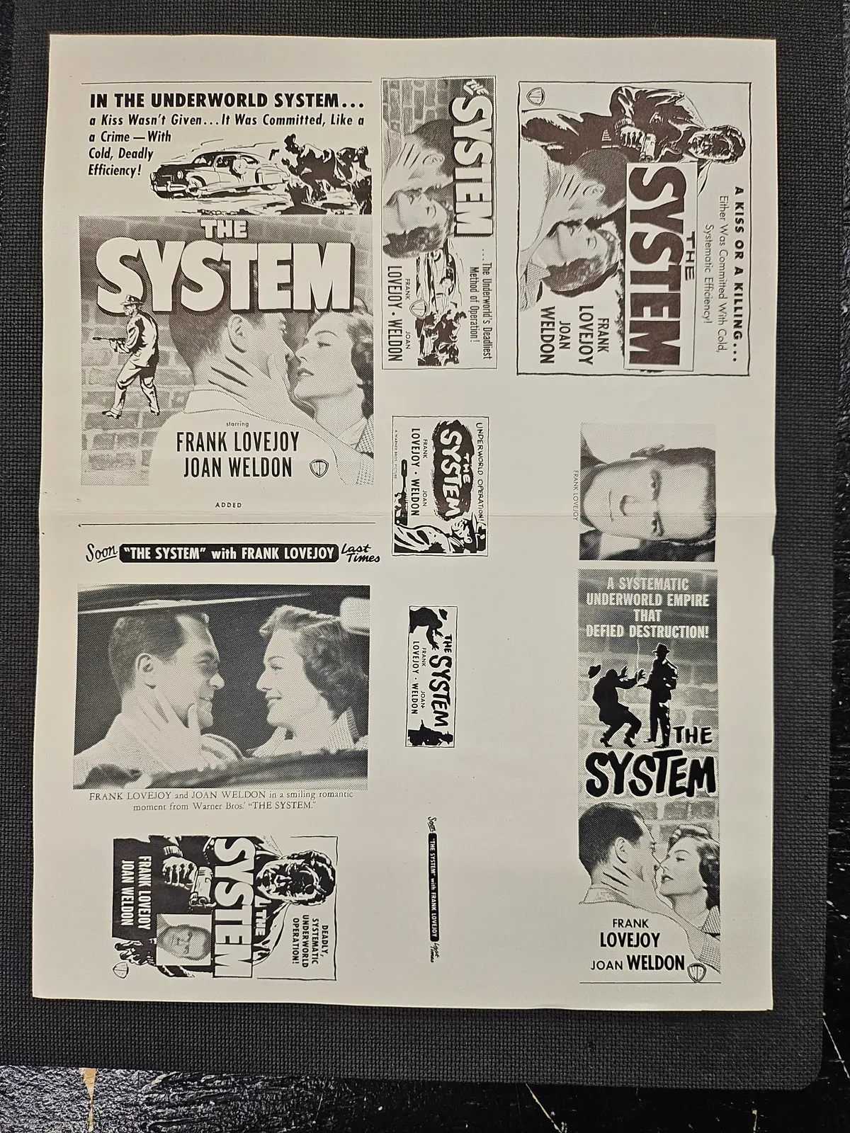 "The System" Original Movie Ad Mat Mold And Ad Clip Art Print 1
