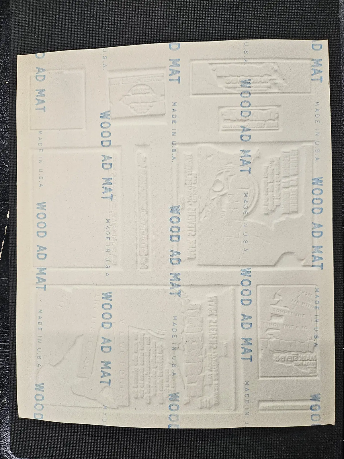 "Time Table" Original Movie Ad Mat Mold And Ad Clip Art Print 2