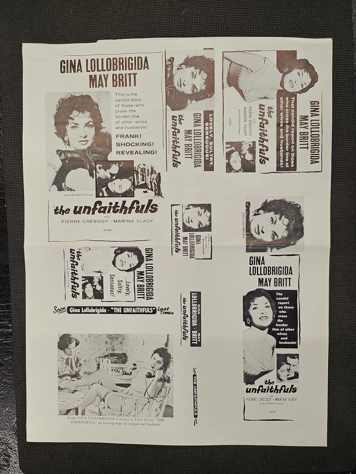 "The Unfaithfuls" Original Movie Ad Clip Art Print 1