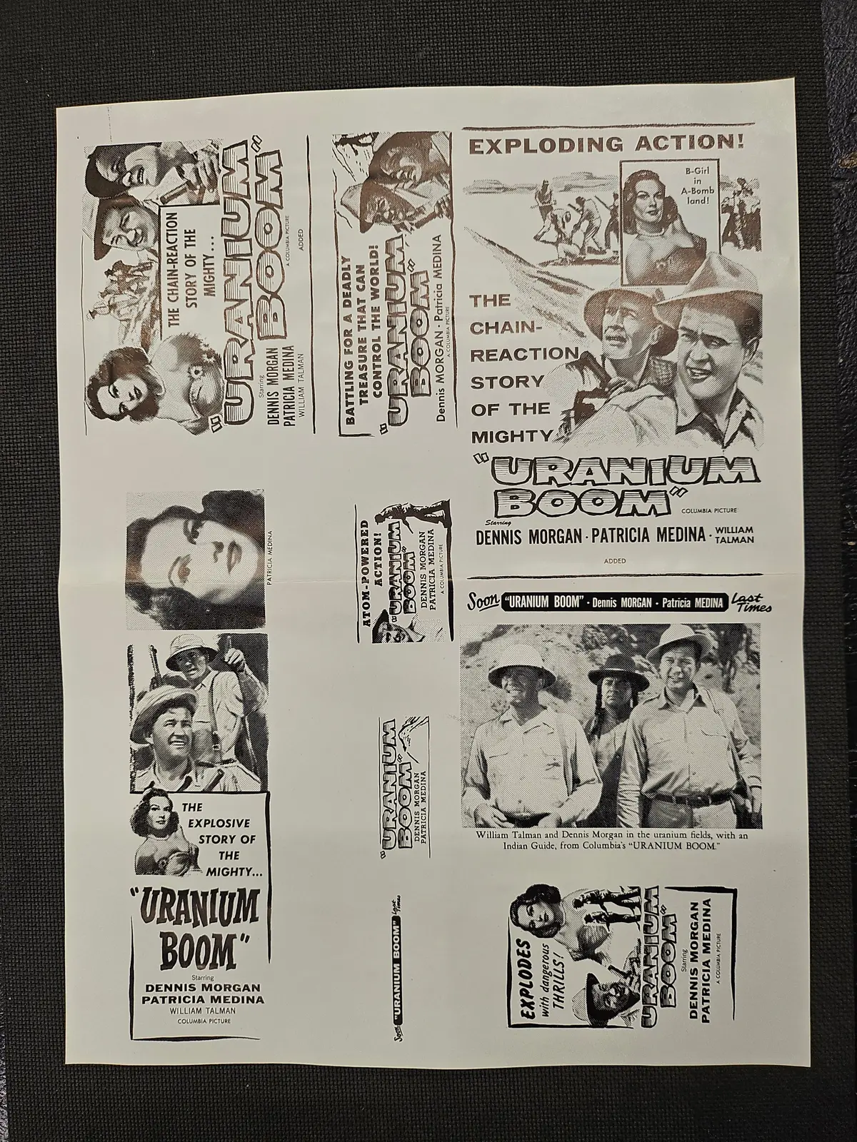 "Uranium Boom" Original Movie Ad Clip Art Print 1