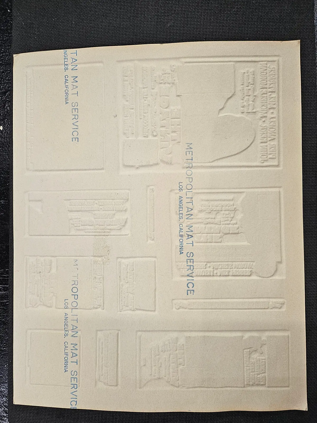 "The Vintage" Original Movie Ad Mat Mold And Ad Clip Art Print 2