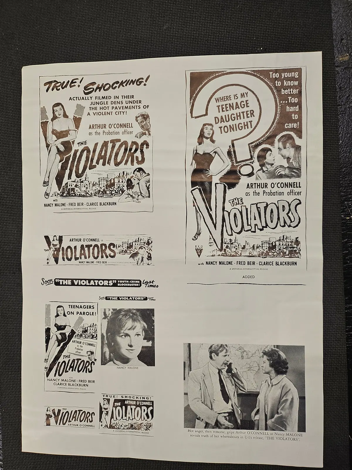 "The Violators" Original Movie Ad Clip Art Print 1
