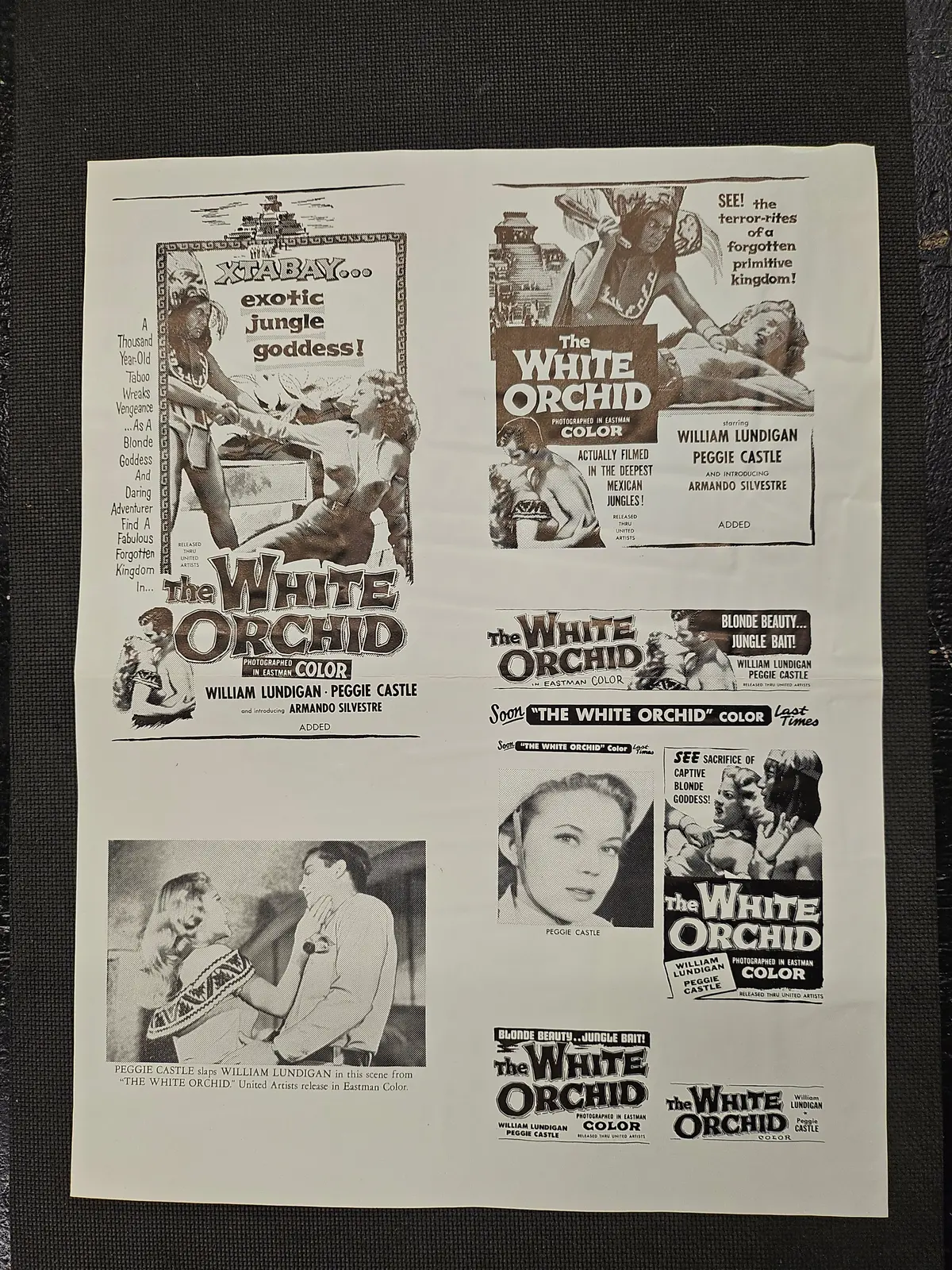 "The White Orchid" Original Movie Ad Clip Art Print 1