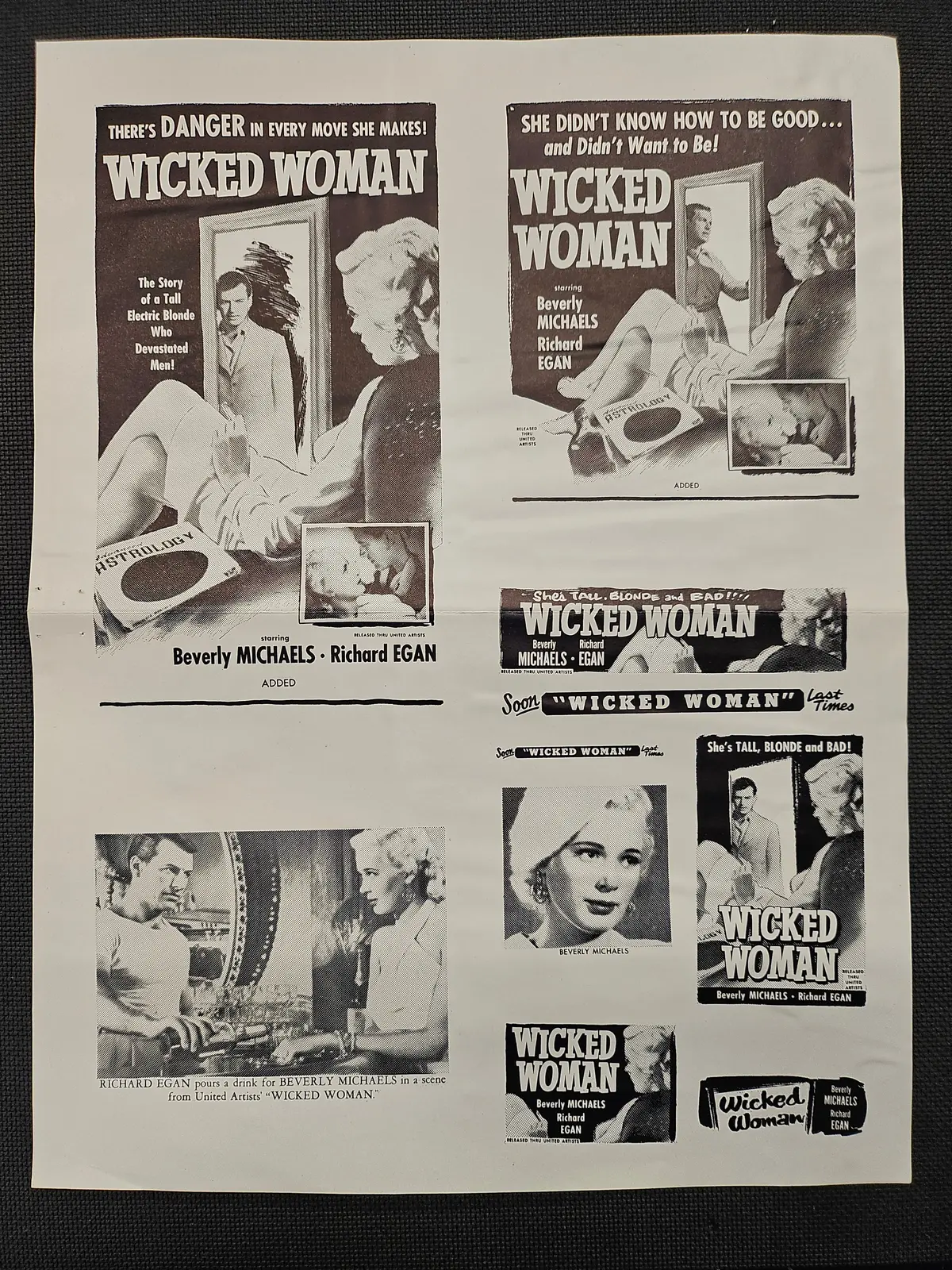 "Wicked Woman" Original Movie Ad Clip Art Print 1