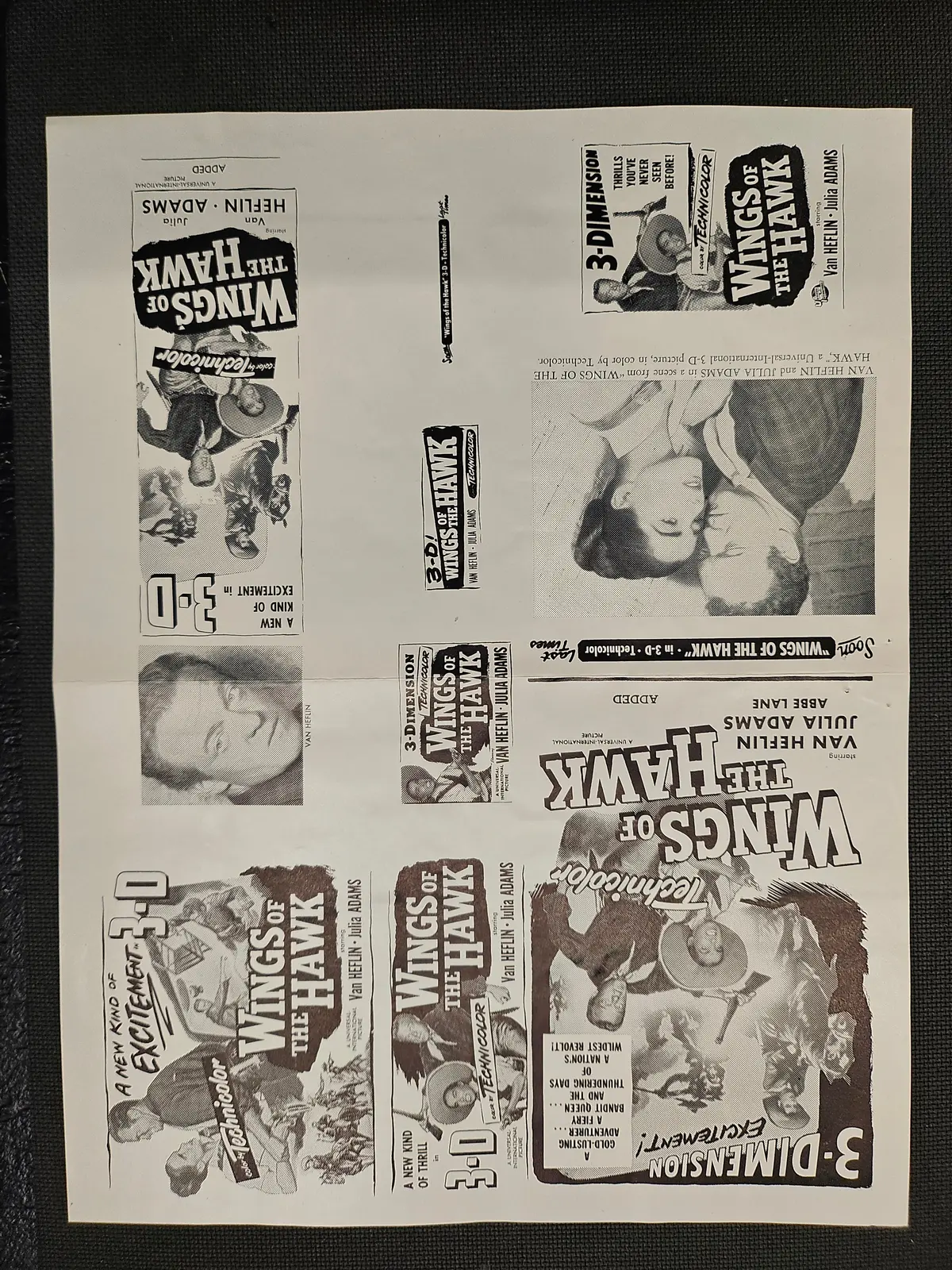 "Wings Of The Hawk" Original Movie Ad Clip Art Print 1