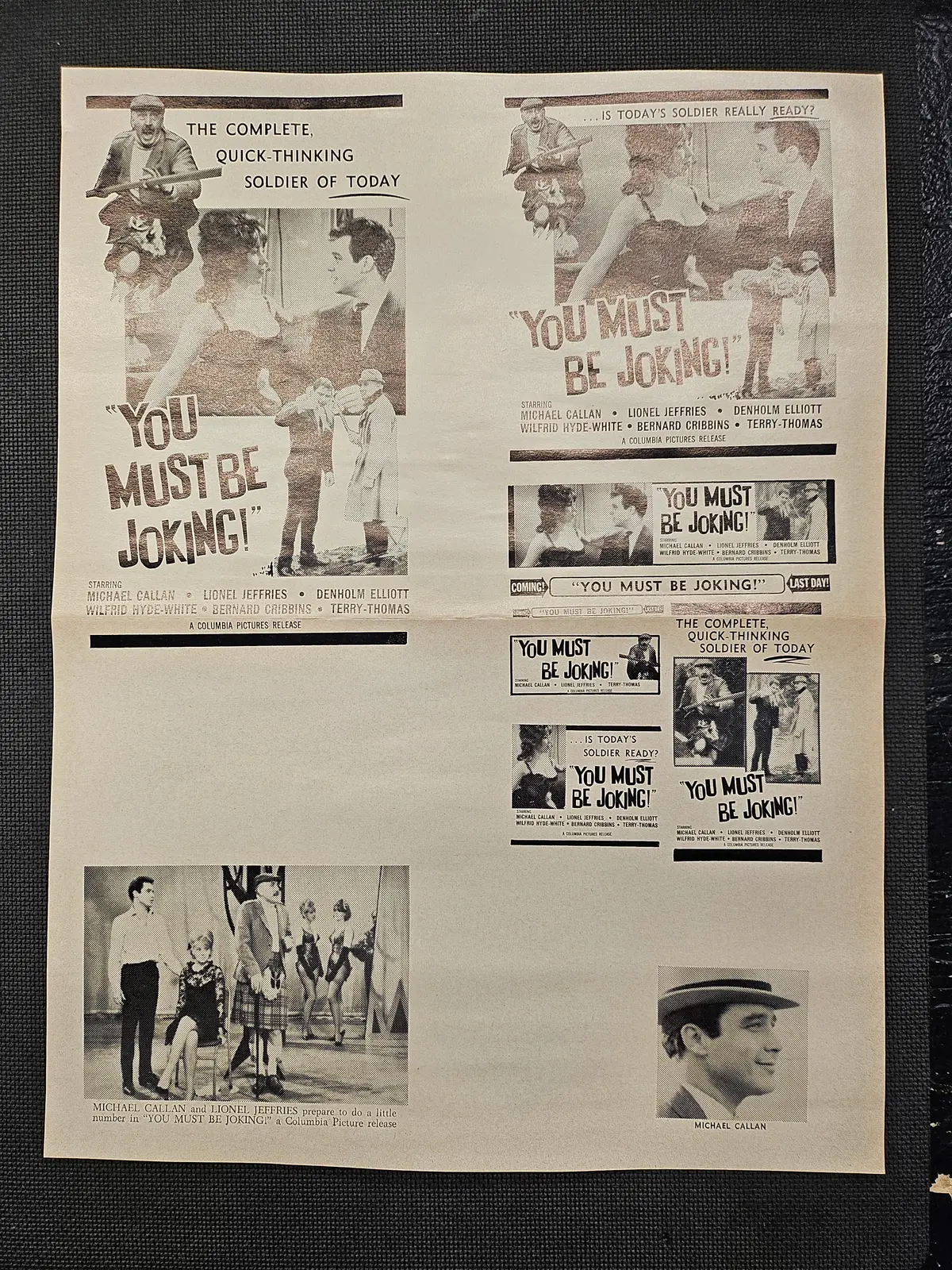 "You Must Be Joking!" Original Movie Ad Clip Art Print 1
