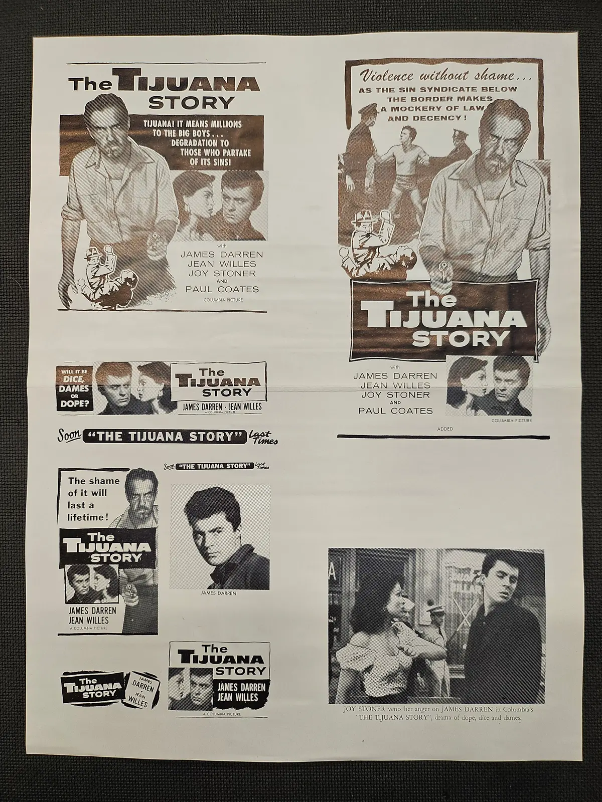 "The Tijuana Story" Original Movie Ad Clip Art Print 1