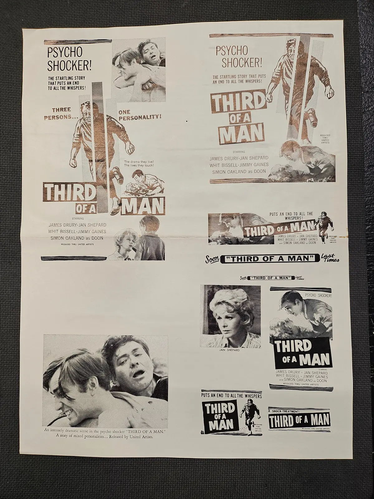 "Third Of A Man" Original Movie Ad Clip Art Print 1