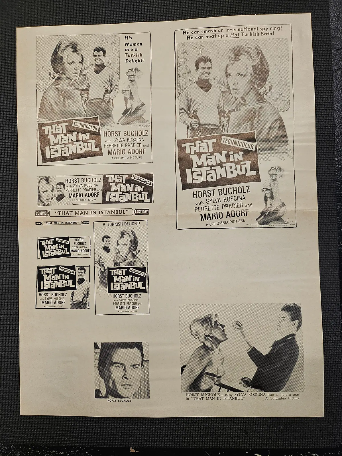 "That Man In Istanbul" Original Movie Ad Clip Art Print 1
