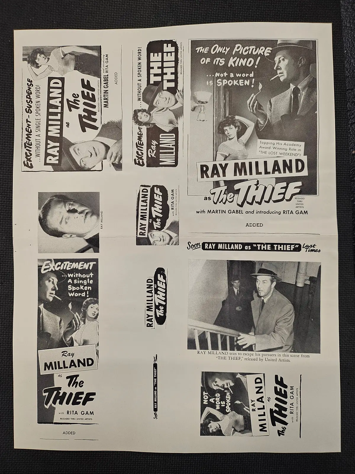 "The Thief" Original Movie Ad Clip Art Print 1