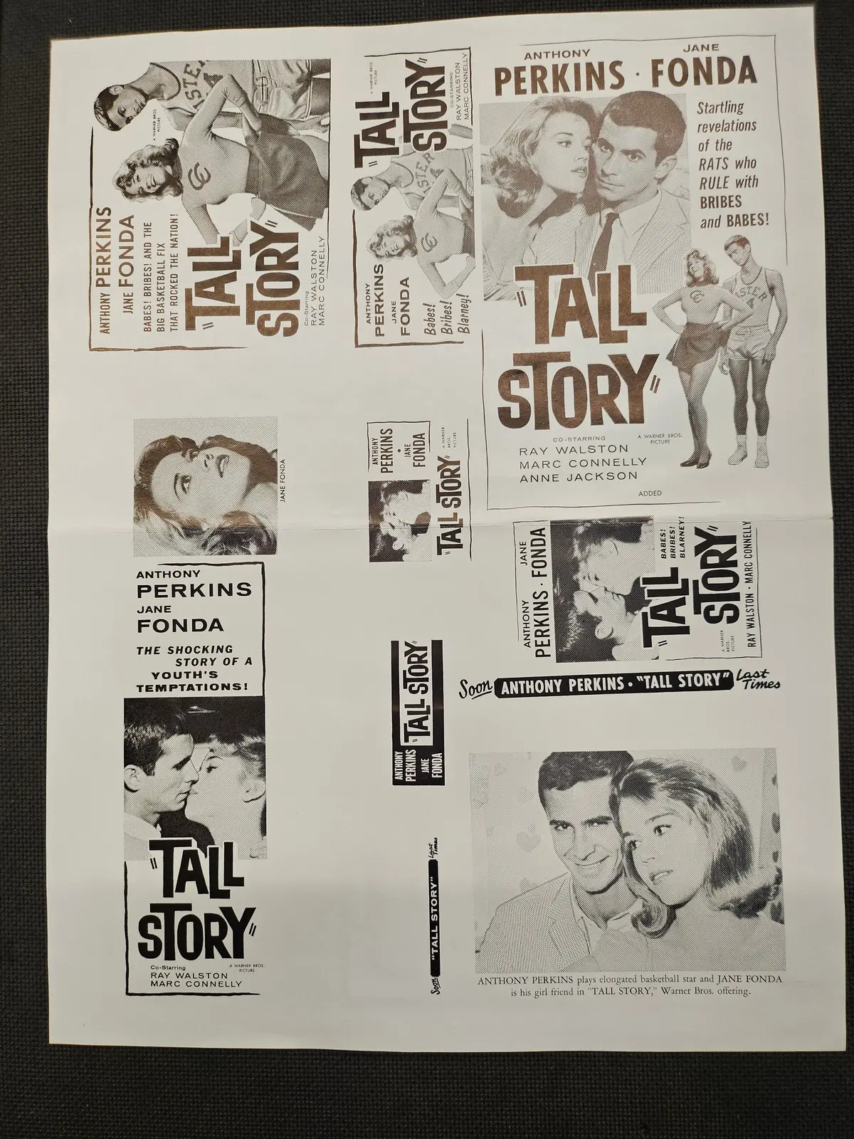 "Tall Story" Original Movie Ad Clip Art Print 1