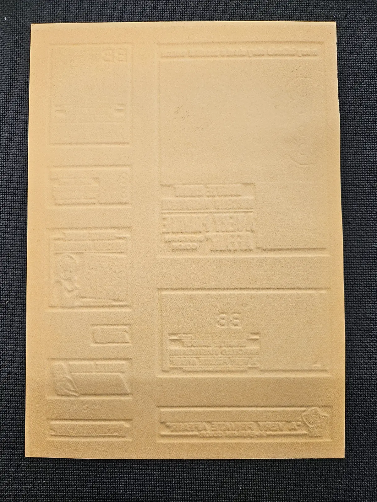 "A Very Private Affair" Original Movie Ad Mat Mold 2