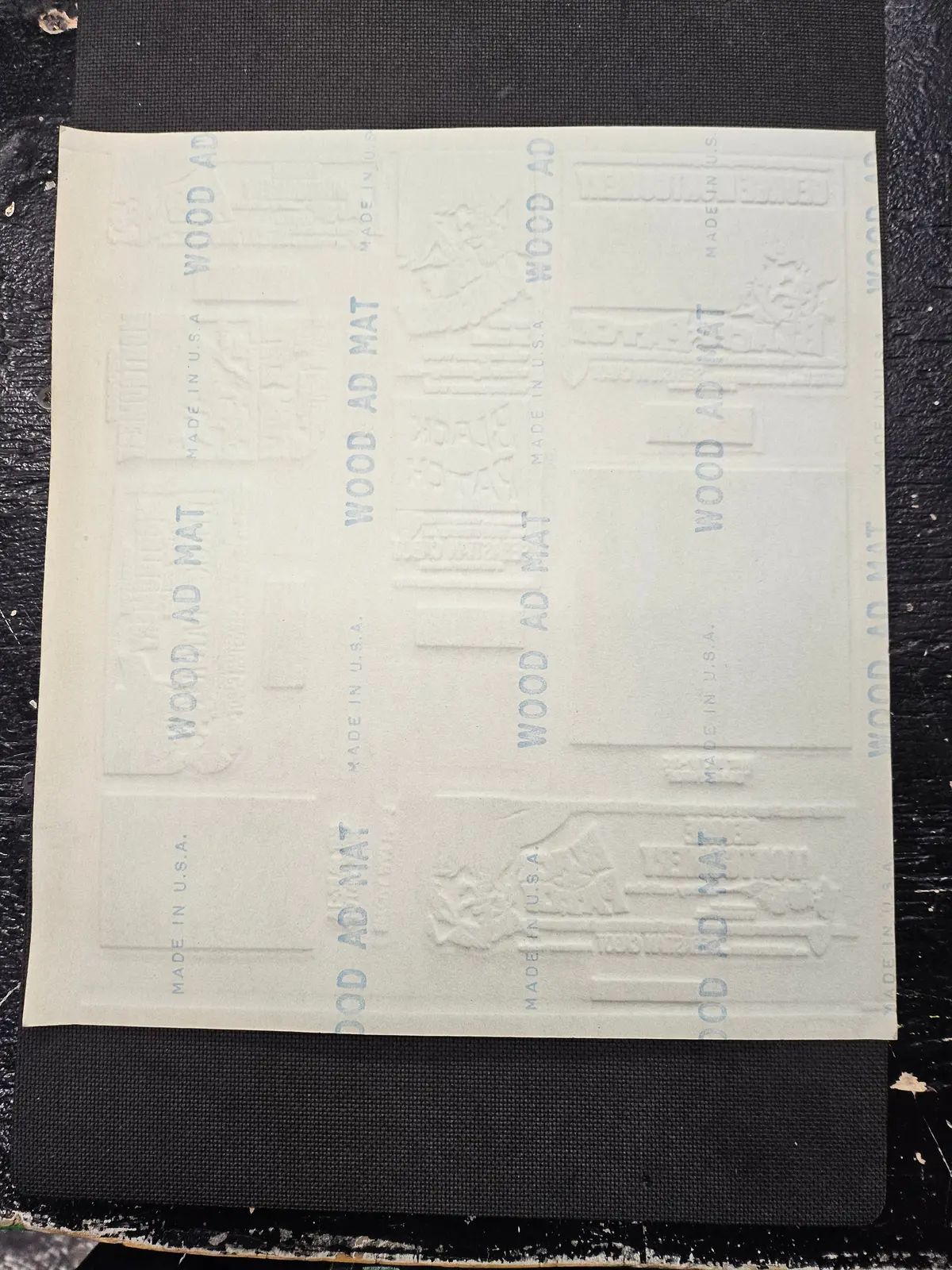 "Black Patch" Original Movie Ad Mat Mold 2