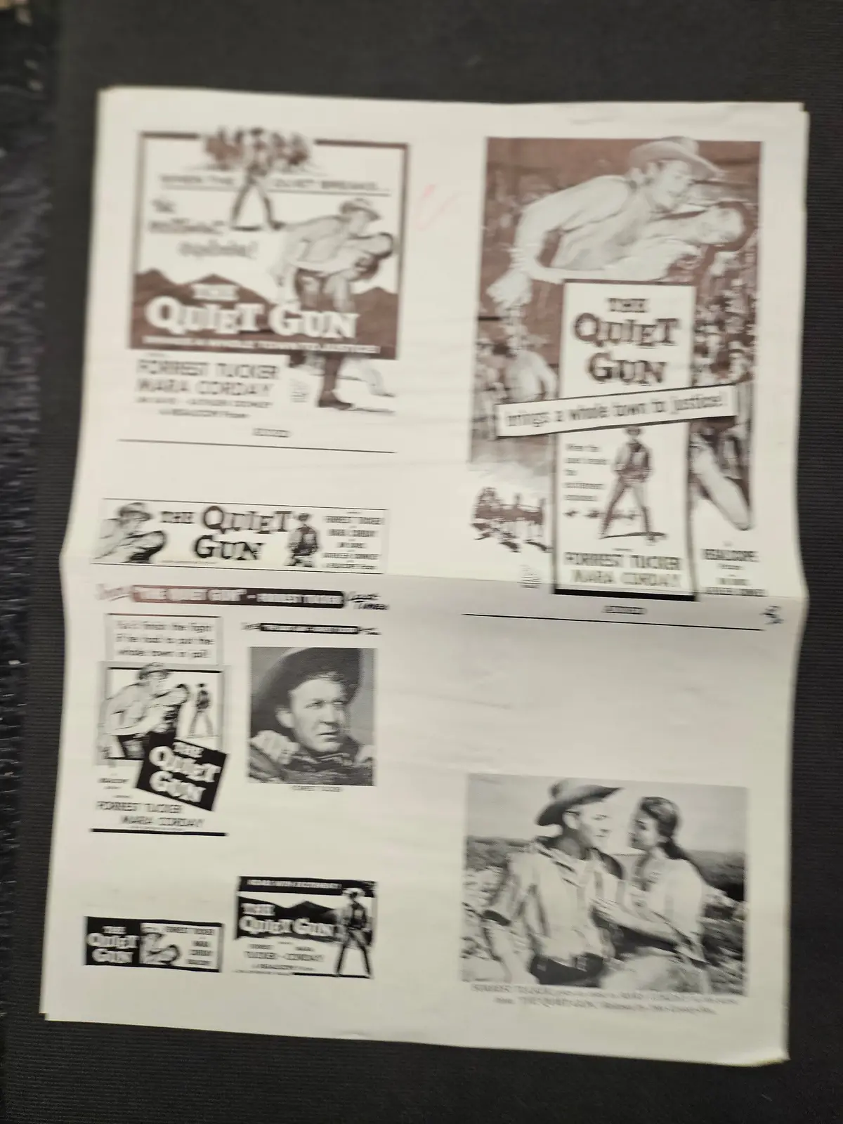 "The Quiet Gun" Original Movie Ad Clip Art 1