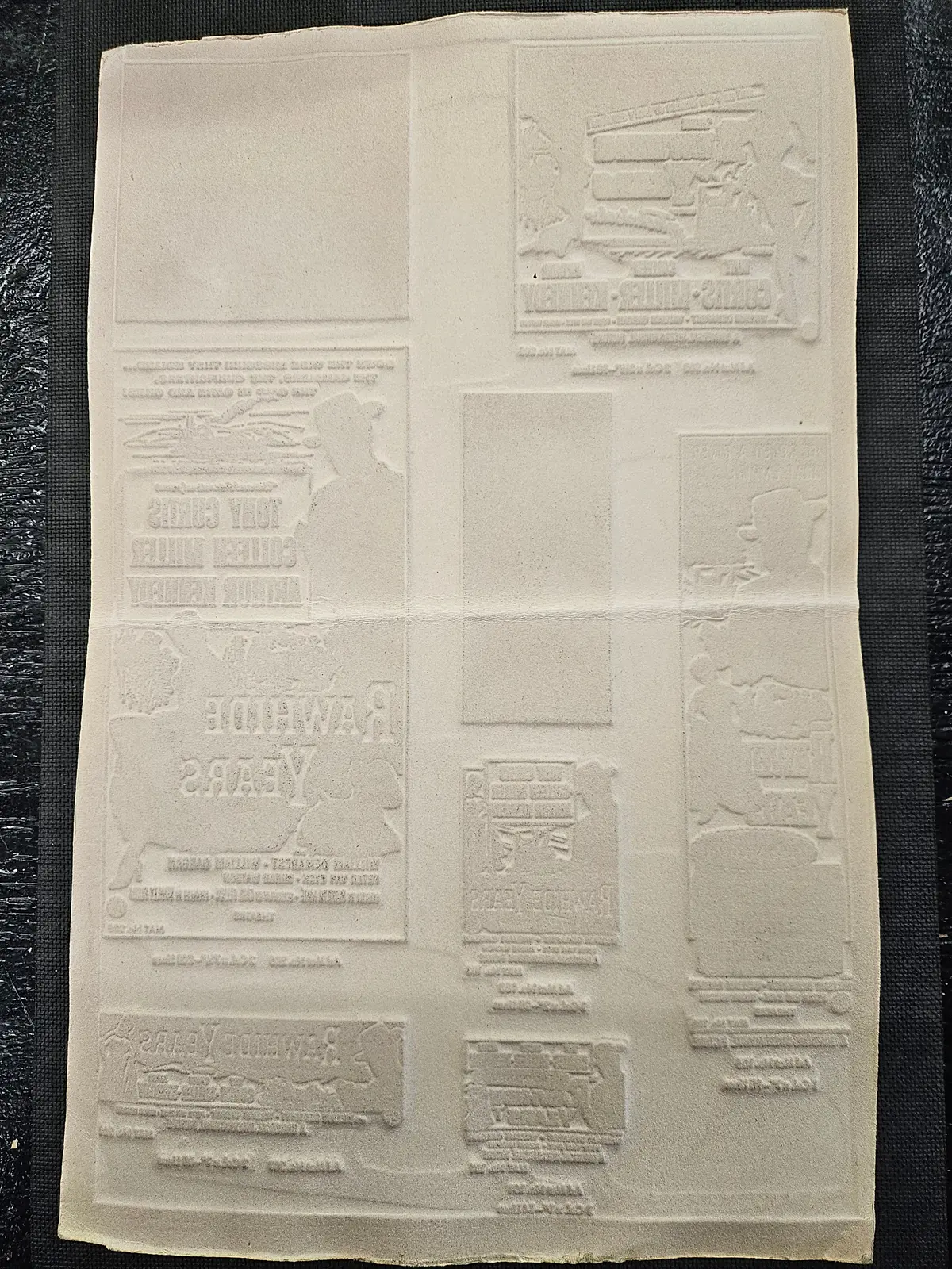"The Rawhide Years" Original Movie Ad Mat Mold 2