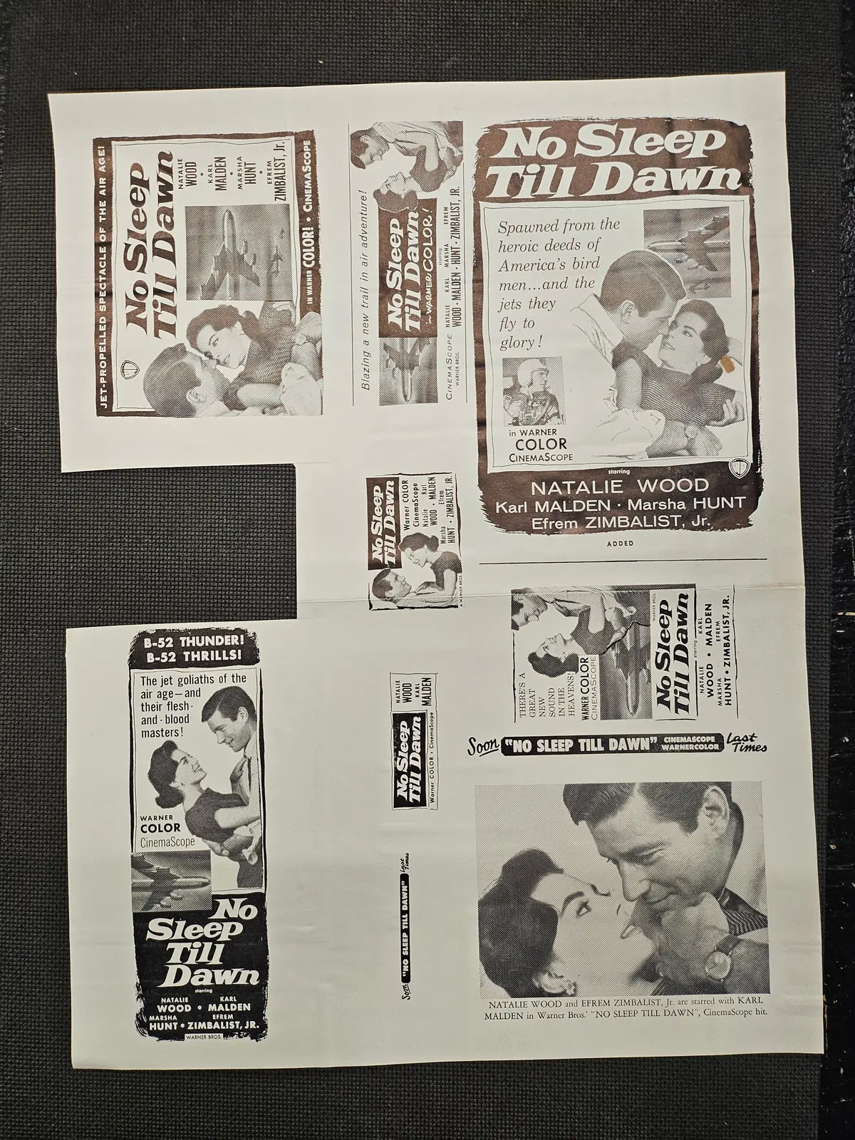 "No Sleep Til Dawn (Bombers B-52)" Original Movie Ad Print Mold And Ad Clip Art Print 1
