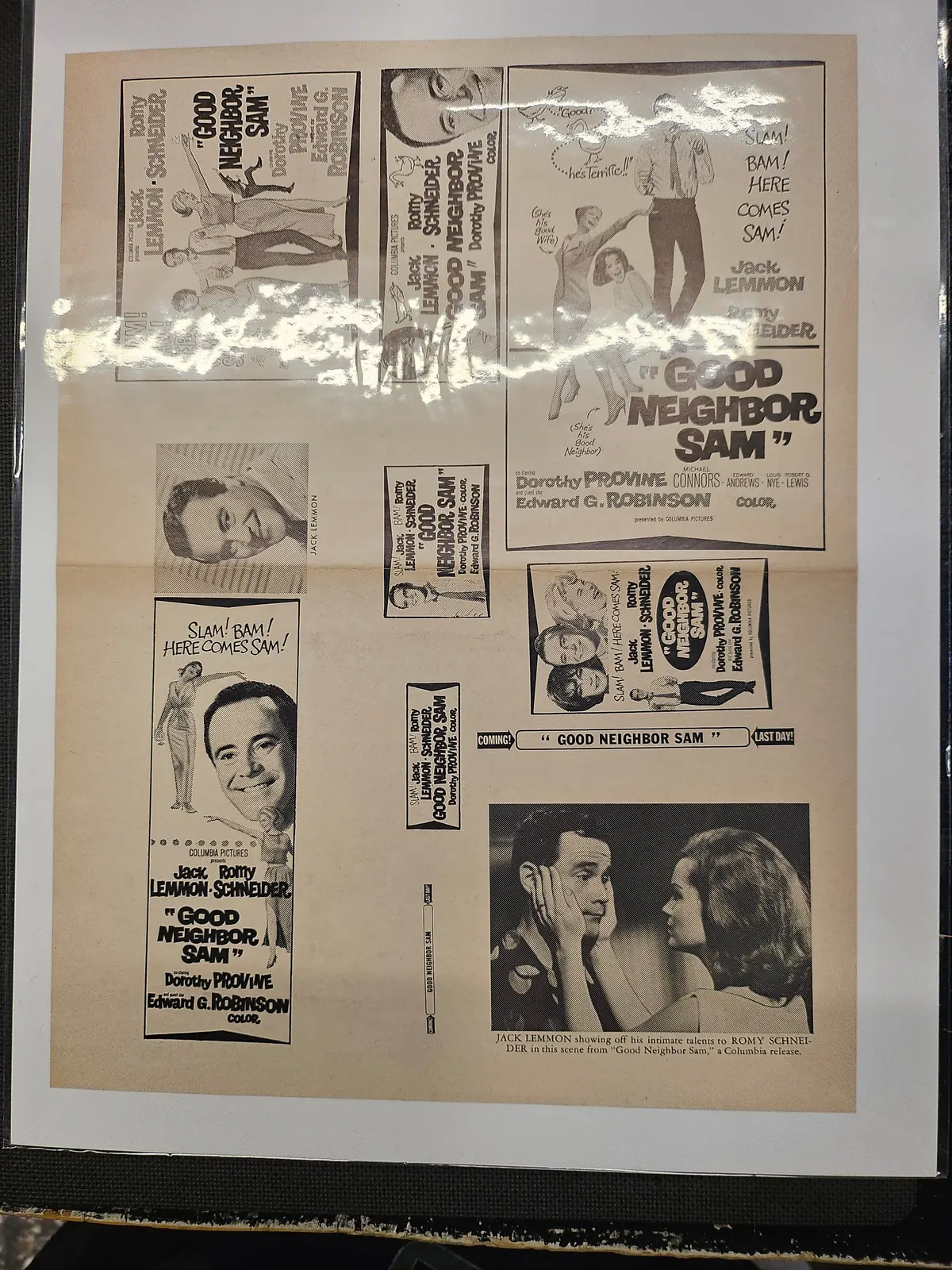 "Good Neighbor Sam" Original Movie Ad Clip Art 1