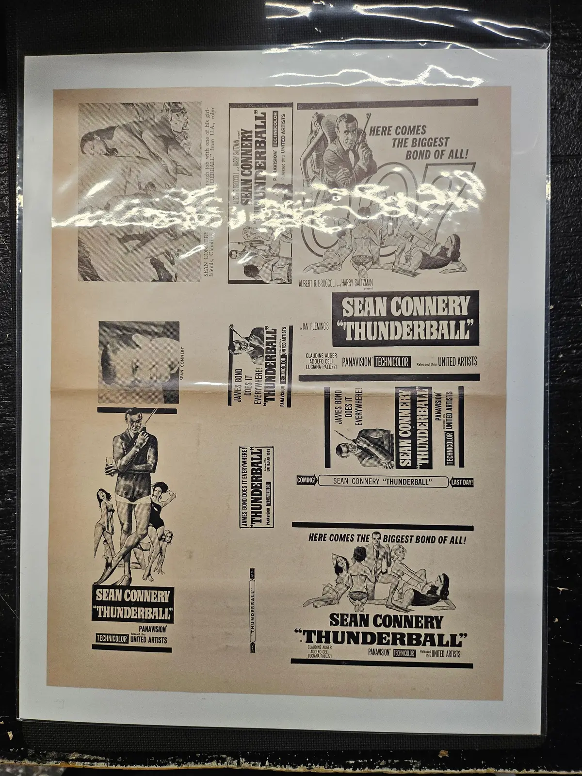 "Thunderball" Original Movie Ad Clip Art 1