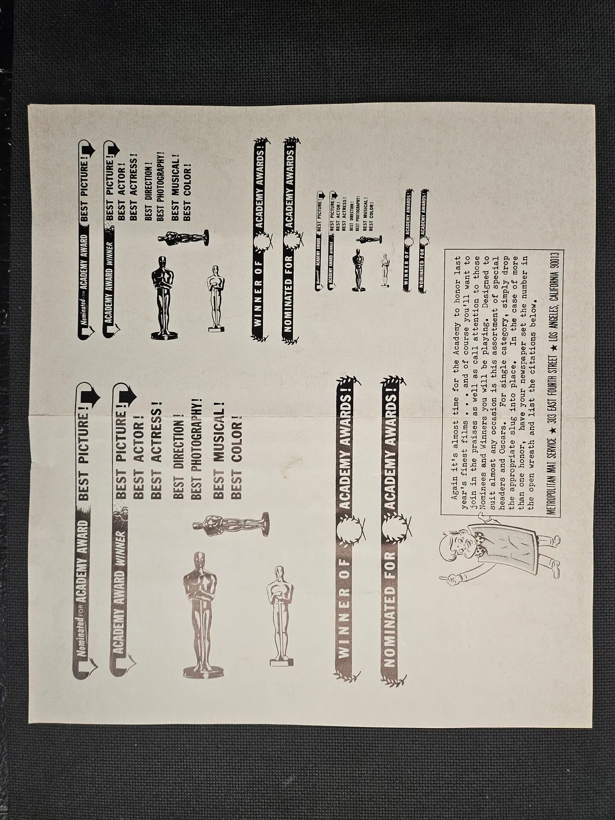 "Academy Award Winner" Border Movie Ad Movie Mold And Ad Clip Art 1