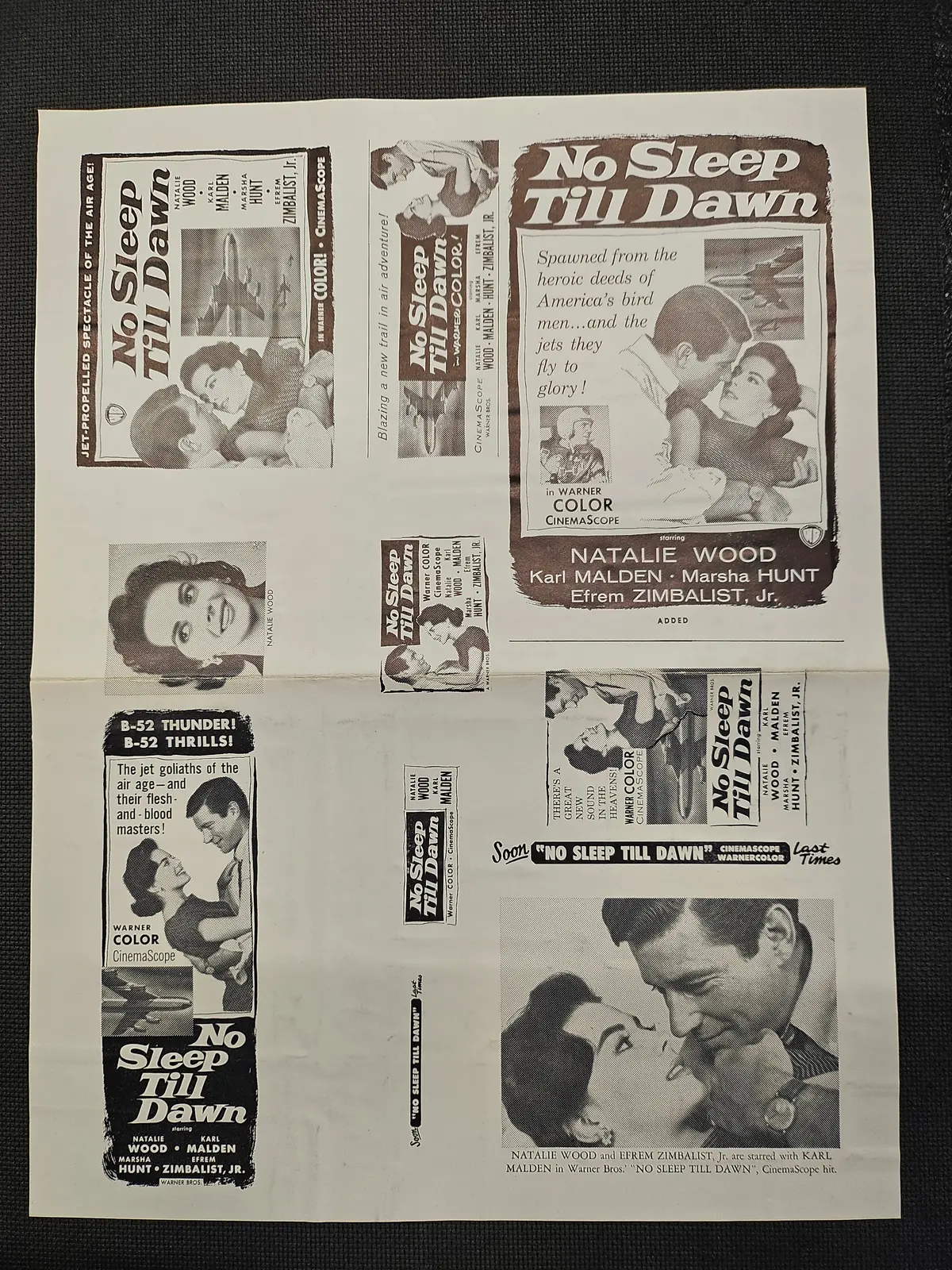 "No Sleep Til Dawn (Bombers B-52)" Original Movie Ad Clip Art Print 1