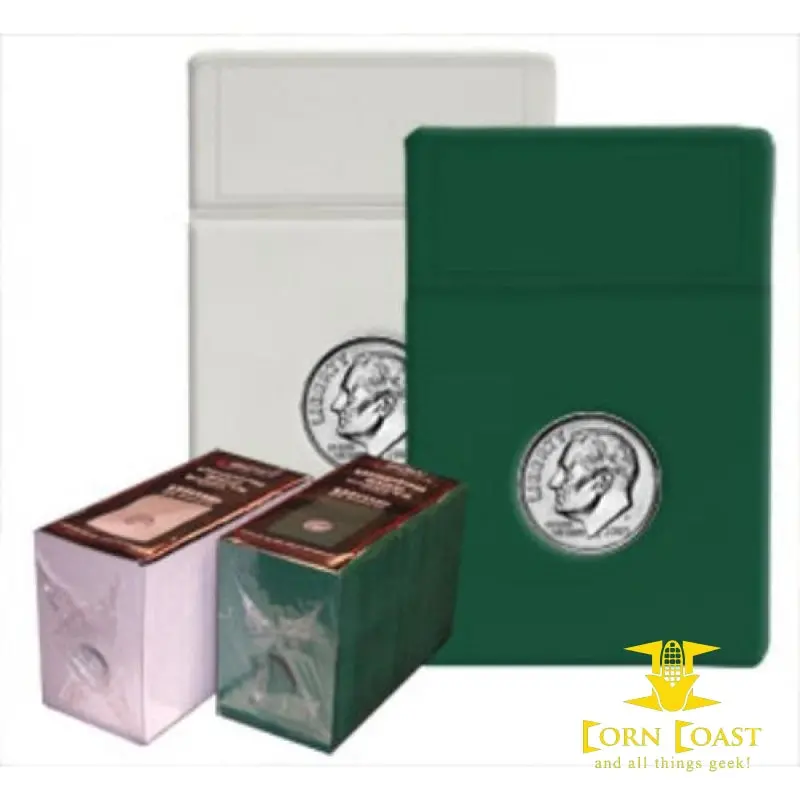 25 Bcw Foam Graded Coin Slab Inserts Only - Dime Green 1