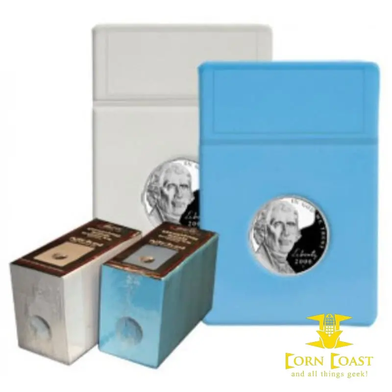 25 Bcw Foam Graded Coin Slab Inserts Only - Nickel Blue 1