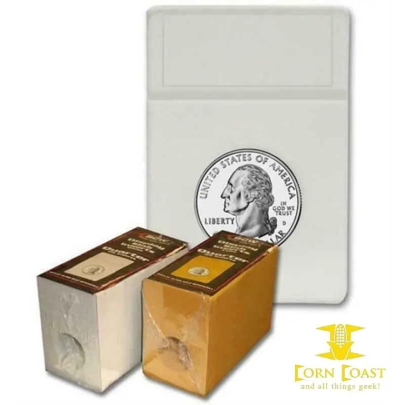 25 Bcw Foam Graded Coin Slab Inserts Only - Quarter Yellow 1