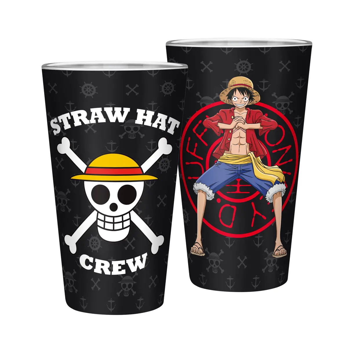 One Piece Skull Glass, Pin And Notebook Giftset 2