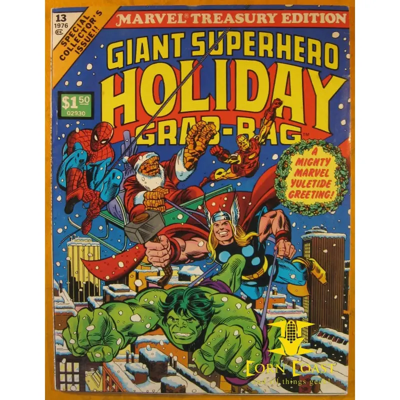 Marvel Treasury Special Giant Superhero Holiday Grab-Bag (1976) Vf-Nm 1