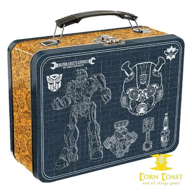 Transformers Bumble Bee Large Tin Tote Lunchbox 1