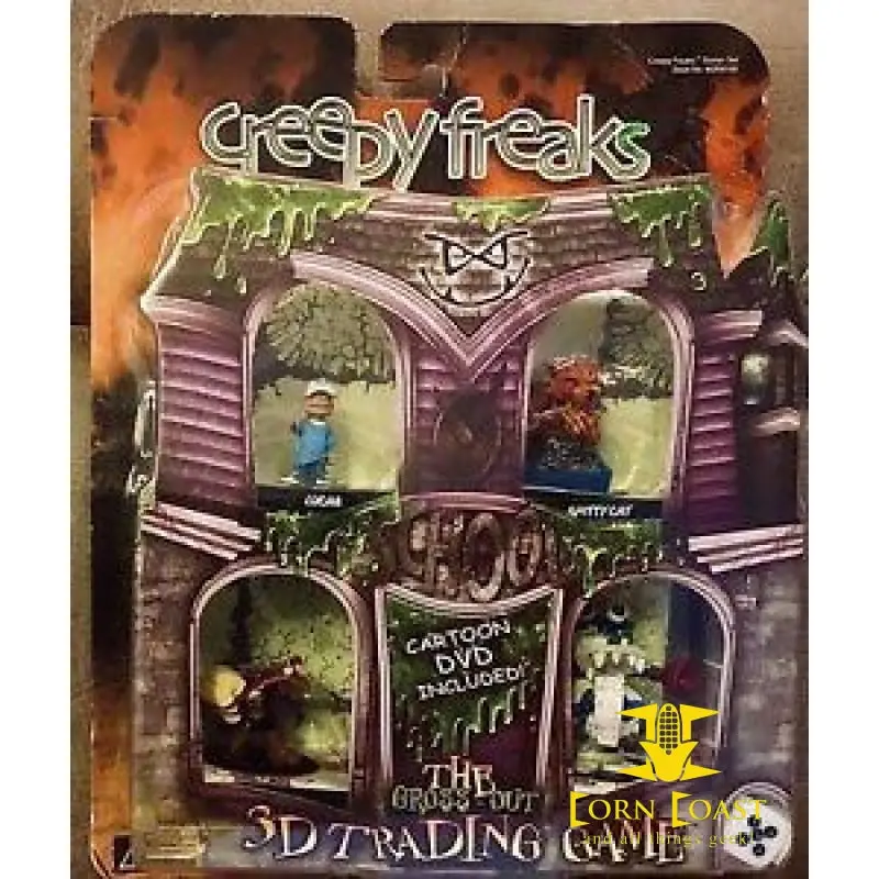3D Trading Game Creepy Freaks Starter Set Cartoon Dvd Included By Wizkids Set #1 1