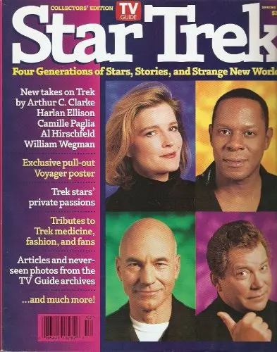 Tv Guide Star Trek Four Generations Of Stars, Stories, And Strange New Worlds Magazine 1