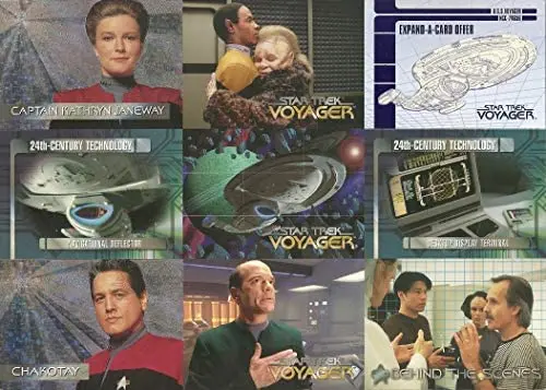 1995 Skybox Star Trek Voyager Promo Uncut Card 1