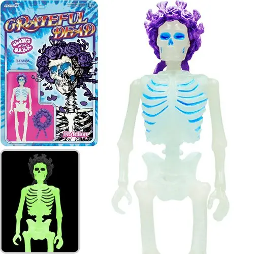 Grateful Dead Glow-In-The-Dark Bertha 3 3/4-Inch Reaction Figure 1