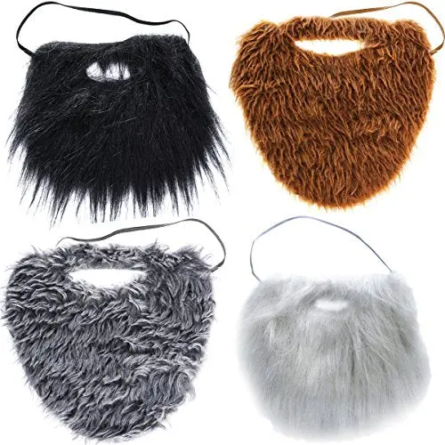 Tigerdoe Fake Beards For Adults Kids Set Of 4 1
