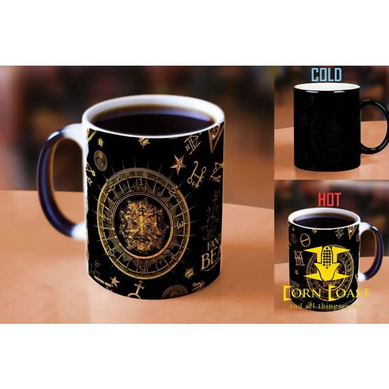 Fantastic Beasts And Where To Find Them Magical Symbol Pattern Heat Reveal Ceramic Coffee Morphing Mug 1