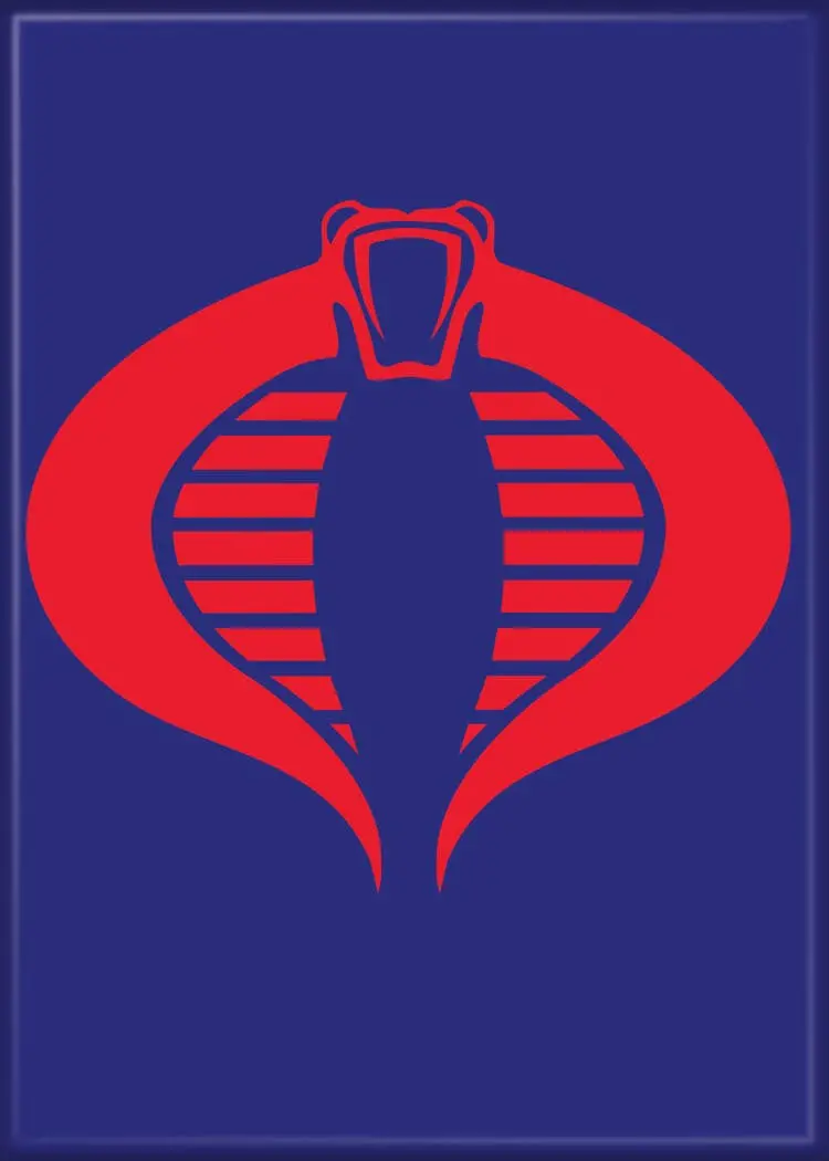 G.I. Joe Cobra Insignia Magnets 2.5" X 3.5" 1