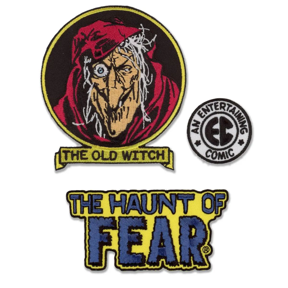 Ec Comics "The Haunt Of Fear" Embroidered Patch Set 2