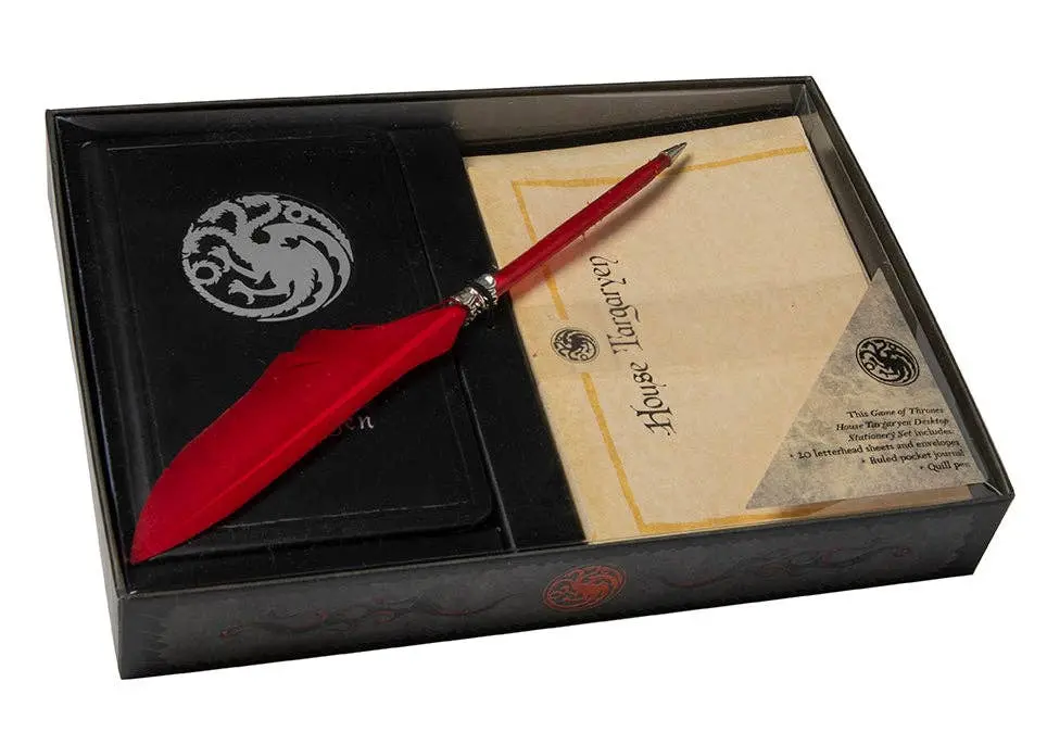 Game Of Thrones: House Targaryen: Desktop Stationery Set (With Pen) 1